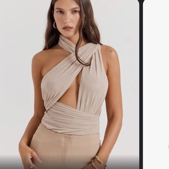 Cheyenne ecru gathered bodysuit - Picture 5 of 6